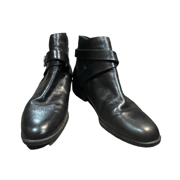 Danexx Black‎ Leather Ankle Boot - Picture 1 of 6